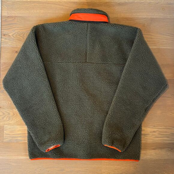 Patagonia Retro X Fleece Jacket Deep Pile Windproof Green Mens Size Large - Picture 9 of 9